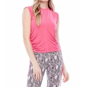 NEW ILTM madison ivy drawstring sleeveless top in fuchsia